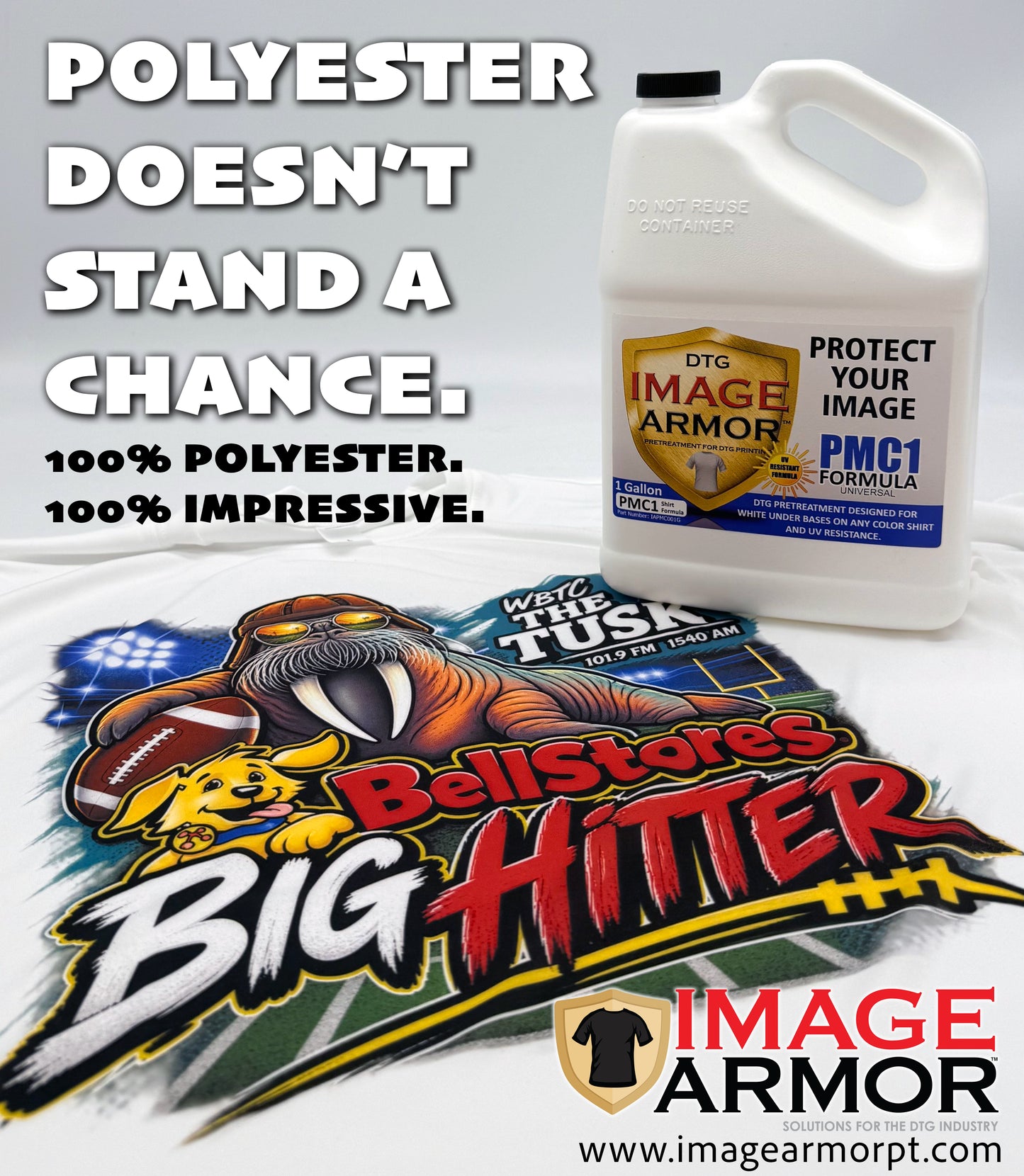 Image Armor NEW PMC1 UNIVERSAL DTG Pretreatment - UV RESISTANT